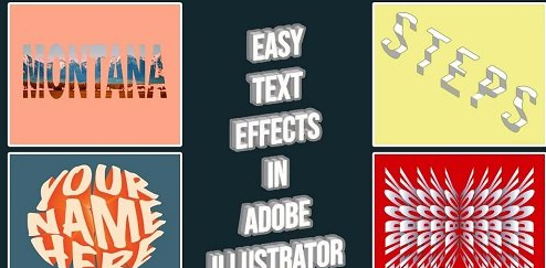 Skillshare - Four Easy Text Effects in Adobe Illustrator