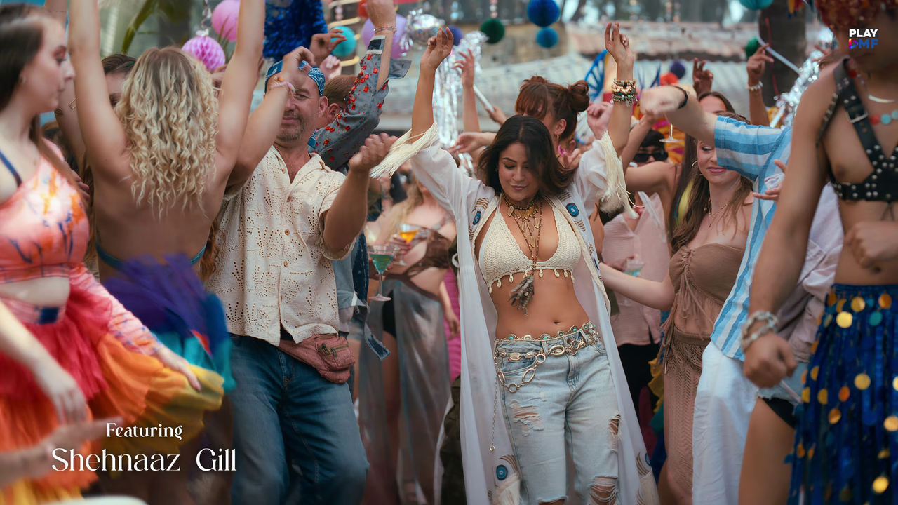 Shehnaaz Gill bikini top beauty in BEZAF new song photos steals spotlight everywhere