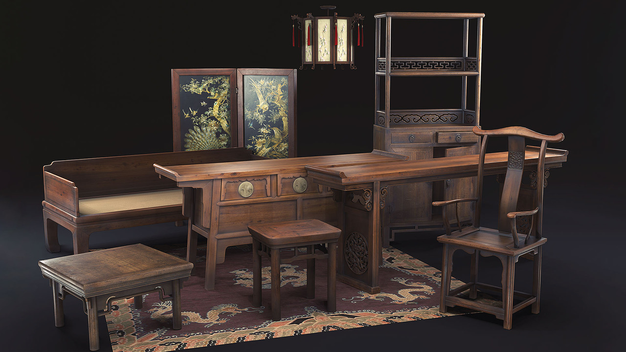 Chinese Furniture 2024 Free Daz 3D Models