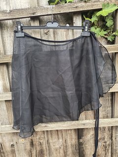 Black Dance Skirt Chiffon - Approx Size 3