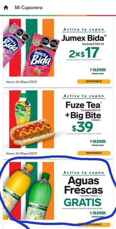 Volvieron las aguas gratis en el 7eleven