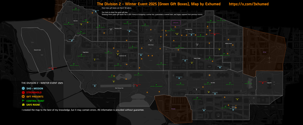 Gift box the division 2 christmas 2025map by Exhumed