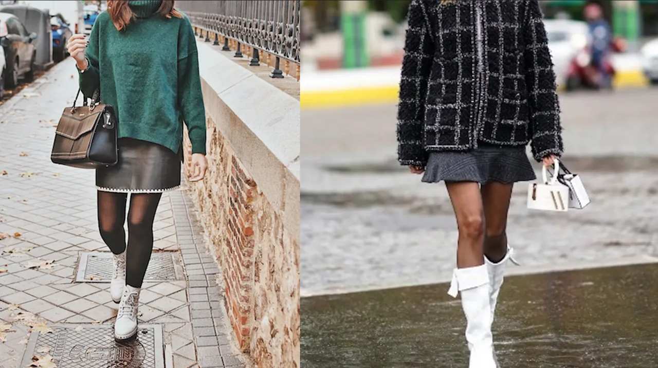 ¿Cómo combinar botas blancas con medias? Ideas de outfit para lucir en diciembre