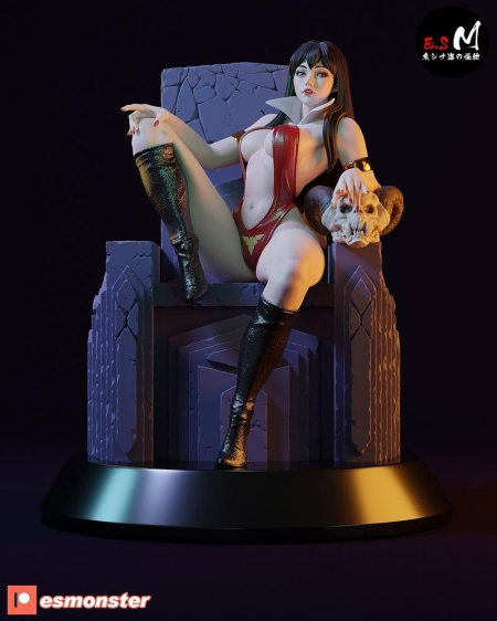 Vampirella – E.S Monster – 3D Print Model Vampirella – E.S Monster – 3D Print Model