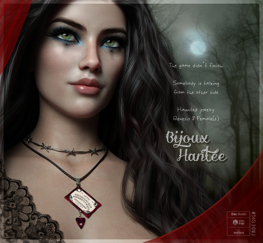Bijoux Hantee for Genesis 8 Females Bijoux Hantee for Genesis 8 Females