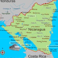 Map of Nicaragua