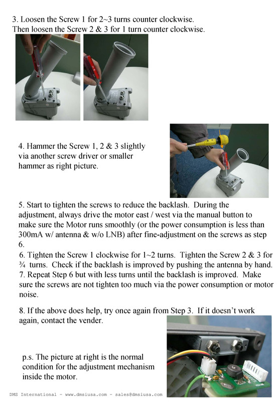 SG20100 Backlash Adjustment - Page 2