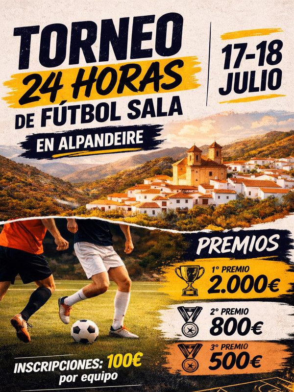 Torneo 24 Horas de Fútbol Sala en Alpandeire
