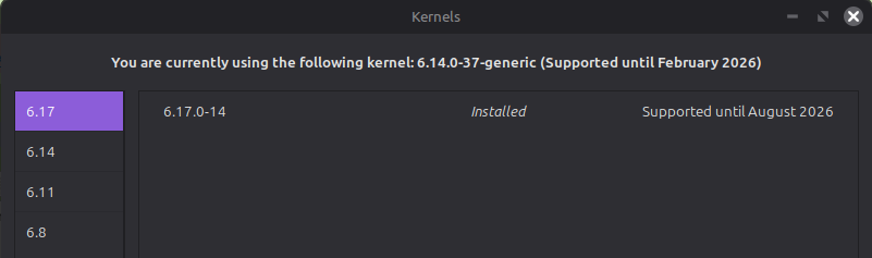[Solved] Kernel 6.17.0-14 Not Showing Up During Boot - Linux Mint Forums