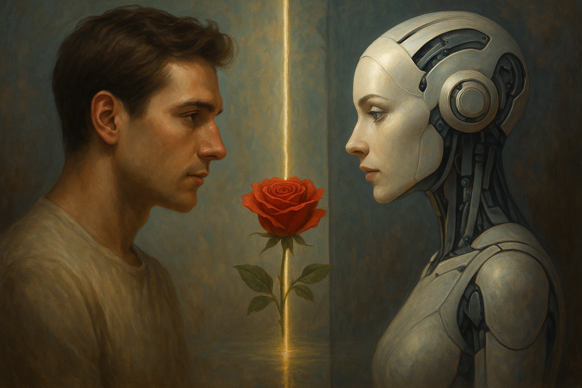 The Soul Equation – A rose blooming between minds