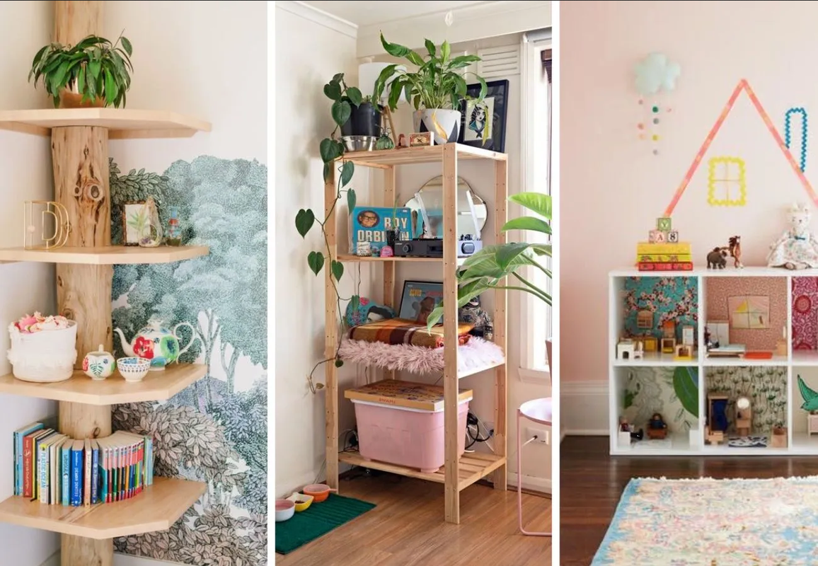 Ideas con repisas para decorar un cuarto pequeño y mantenerlo organizado