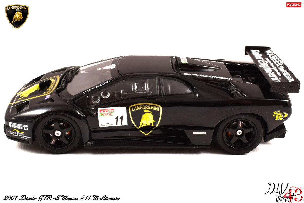 Diablo GTR-S Monza #11 M.Alboreto Black Kyosho (2)
