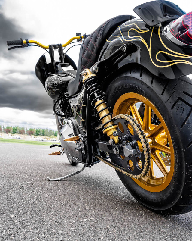 harley fxr get lowered cycles build 3