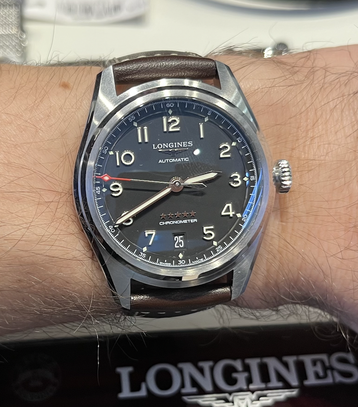 A la recherche d'une 2e montre auto : besoin de conseils - Page 3 Longines-Spirit-Noir-Cuir