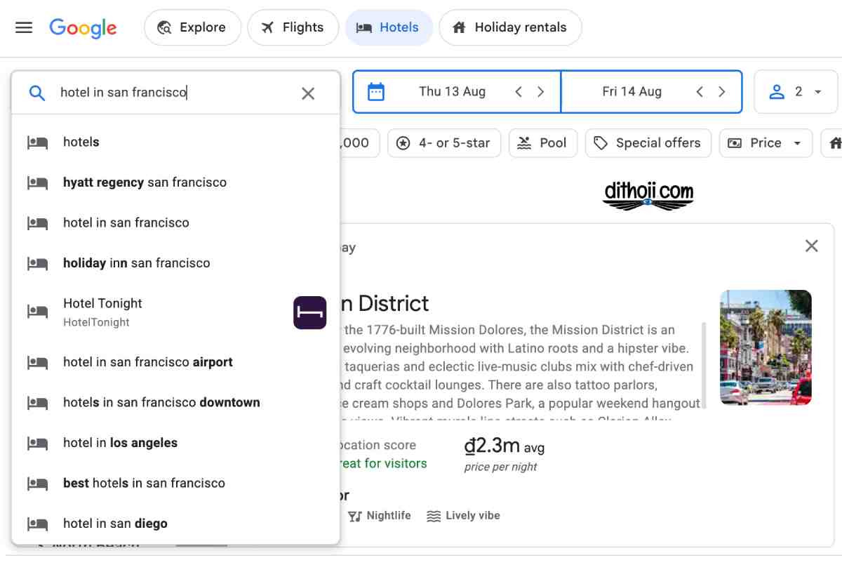 Chọn khách sạn nào khi đi du lịch Mỹ để đảm bảo an toàn cho bản thân? 1 Sử dụng Google hotel (trên Google Search Hotel in...)