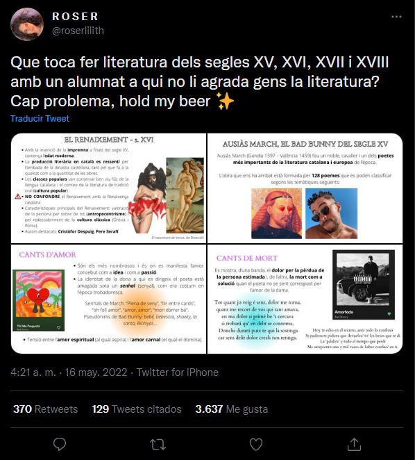 Bad Bunny y Rosalía son utilizados para enseñar literatura en España