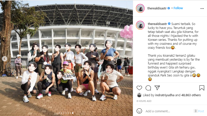 Dian Sastro dapat kejutan spesial di ulang tahunnya yang ke-39