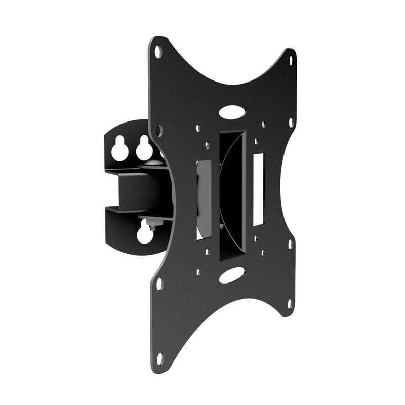 Soporte de pared Argom sosteniendo un televisor de tamaño mediano.