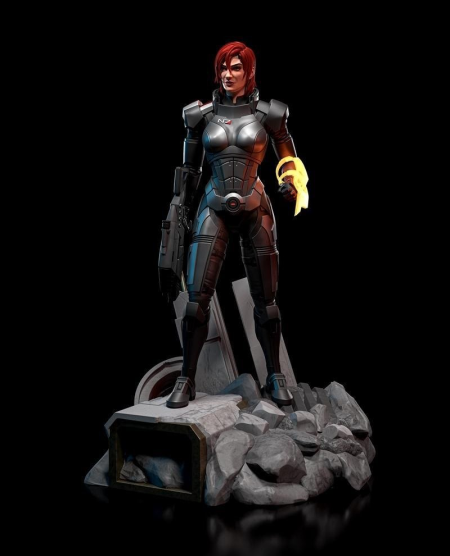Commander Shepard Female – 3D Print Model