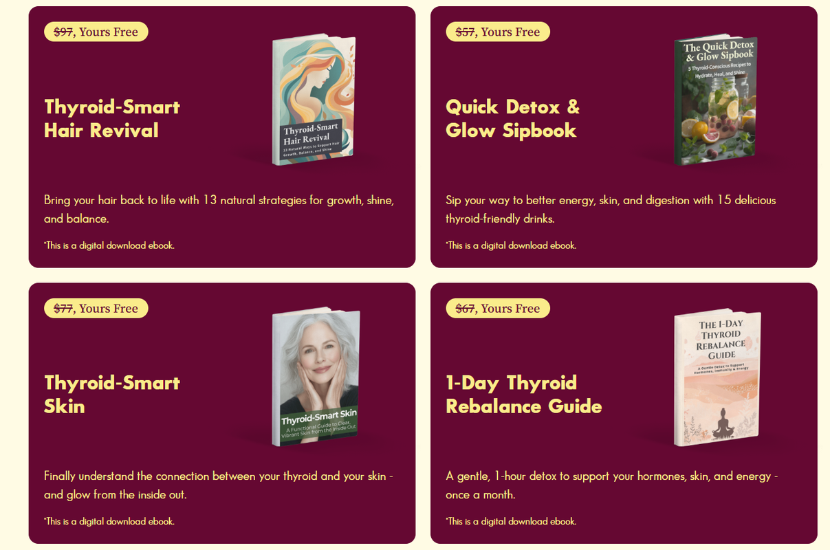 Free bonus guides with Thyrafemme Balance purchase