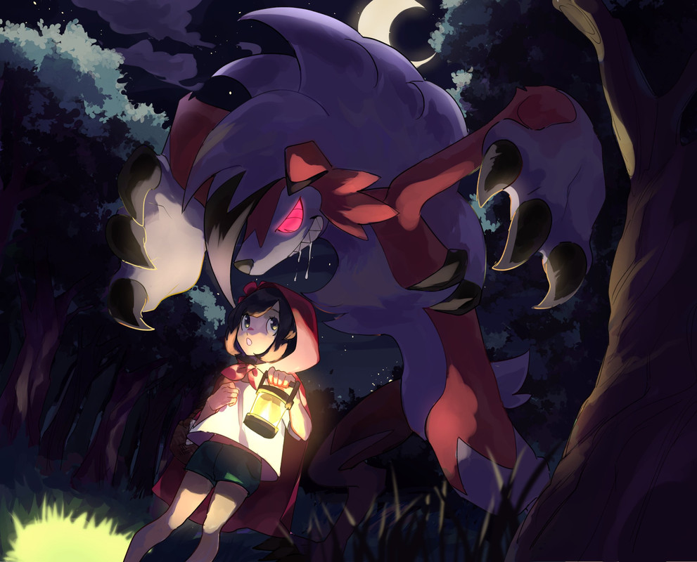 selene-lycanroc-and-lycanroc-pokemon-and