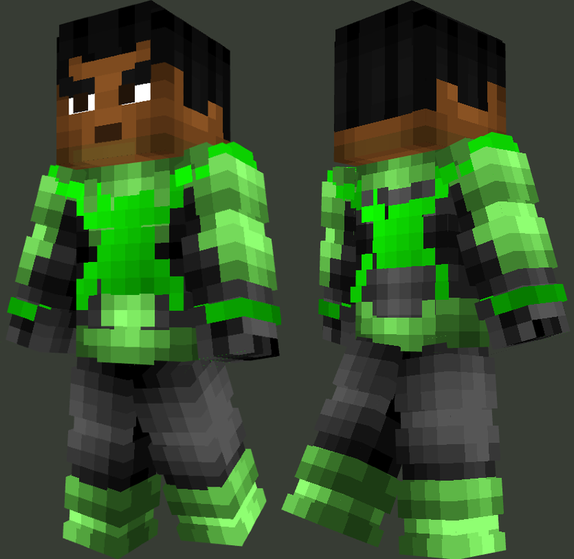 Nate A. | Spider-Hood (Armoremerald Suit) Minecraft Skin