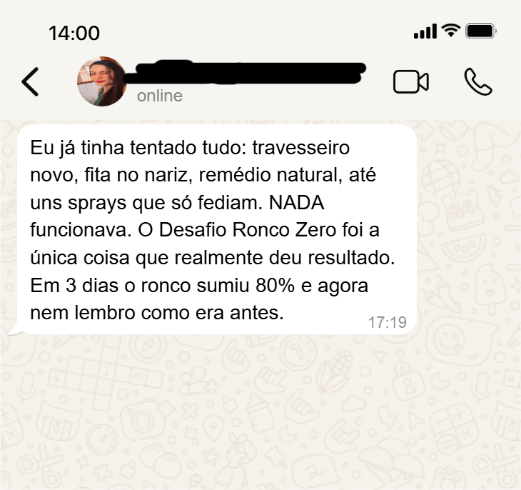 Depoimento de cliente satisfeita 7