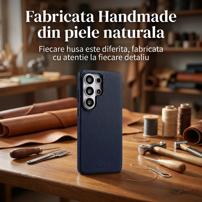 Husa pentru Samsung S26 Ultra Daden Luxury din piele naturala, Magsafe, Calitate Premium, Handmade, Albastru zkyw Wg G T1 d Nsl R9Js J g m e8g7ib S26 GIVNmm1y KQ cover