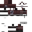 Five Nights at Freddy's 3 - Phantom Foxy Minecraft Skin