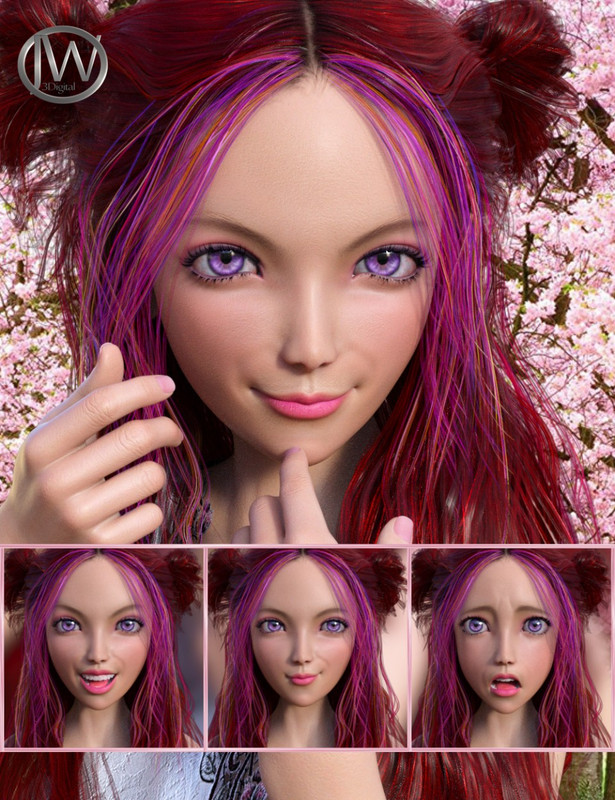     My Style – Expressions for Genesis 8 Female and Kanade 8