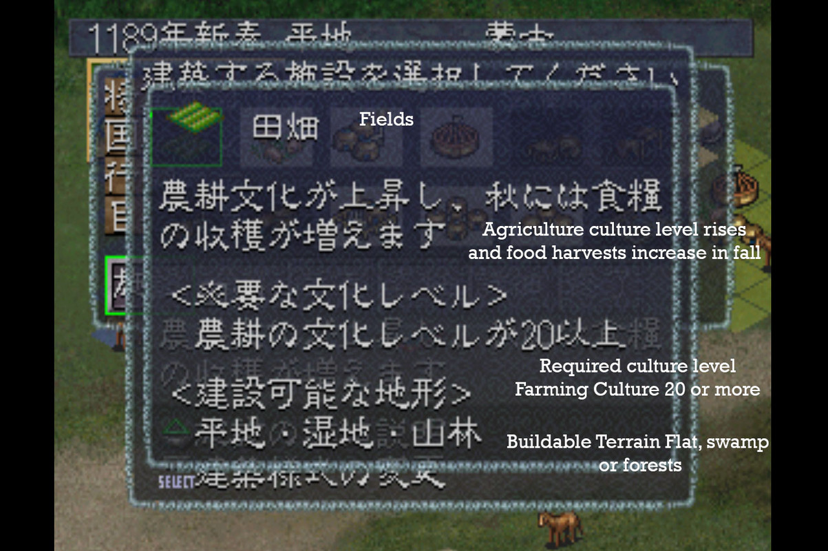 Genghis Khan IV - Building Farm Detailed Description