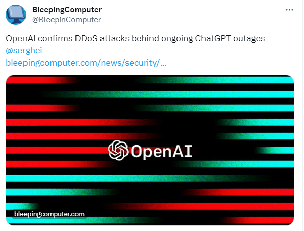 DDoS on ChaptGPT