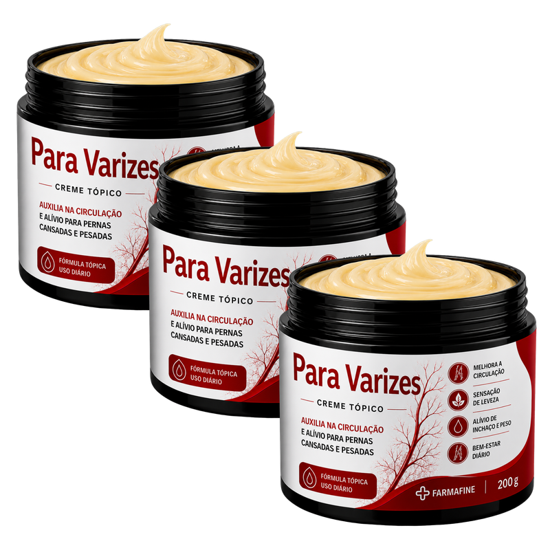 Creme para Varizes 3 potes