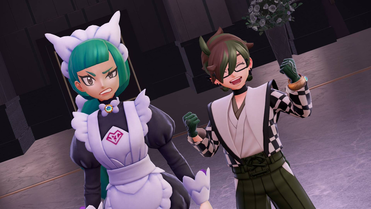 Tyler's character in Pokémon Legends: Z-A standing beside Lebanne!