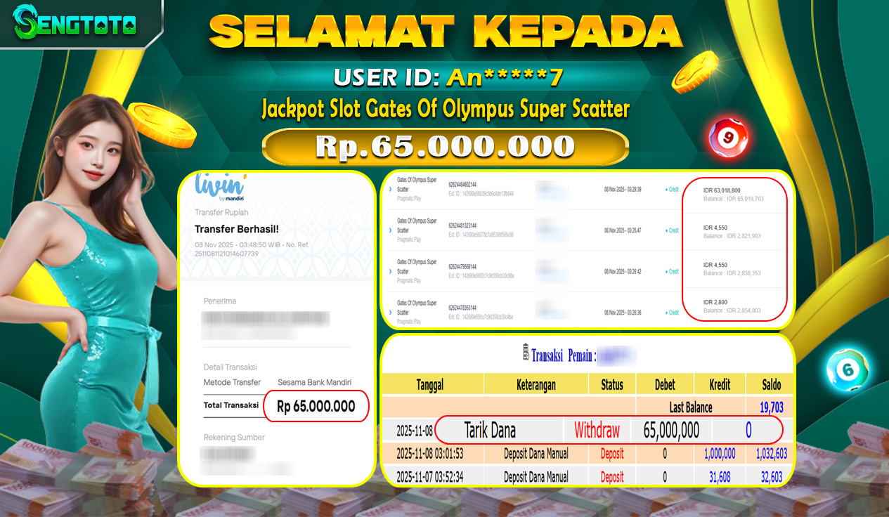 BUKTI PEMBAYARAN SLOT GATES OF OLYMPUS SUPER SCATTER