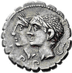 Glosario de monedas romanas. PENATES. 31