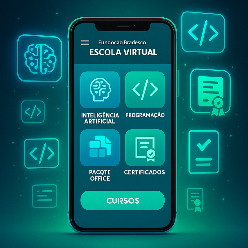 Fundação Bradesco Abre 18 Mil Vagas em 2025: Cursos Gratuitos para Dominar o Futuro Digital