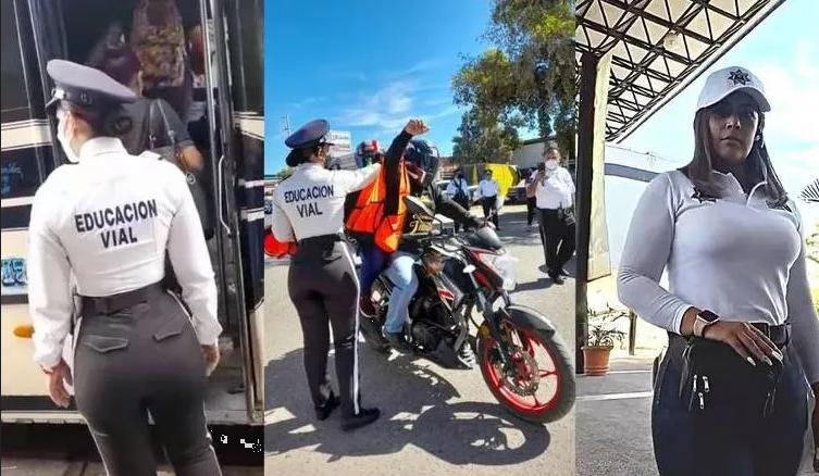 Policía de tránsito en Culiacán se vuelve viral TikTok por escultural figura