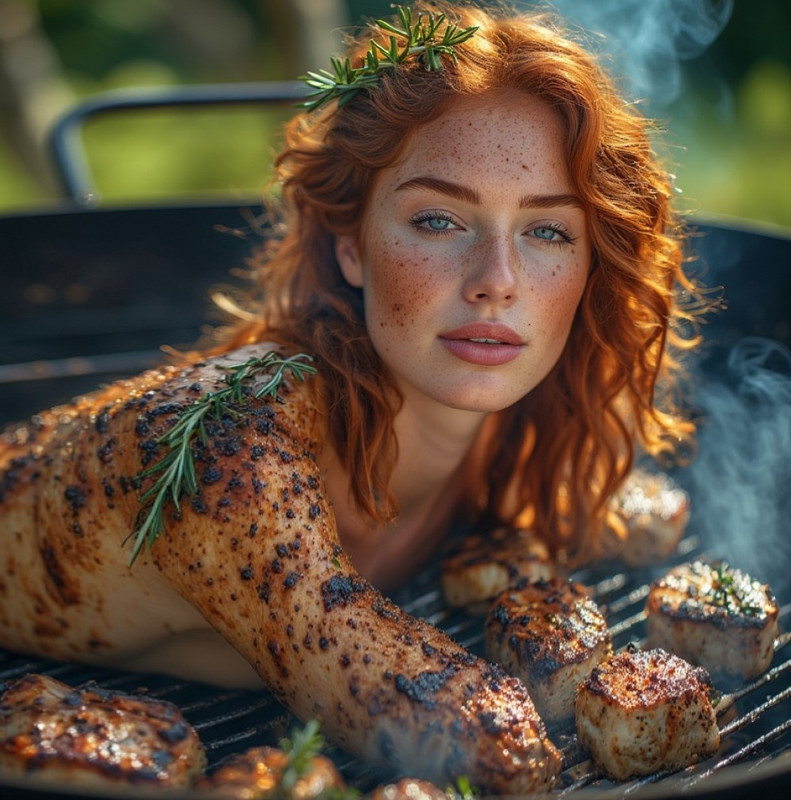 Garden wedding Redhead dream to be eaten Big 01