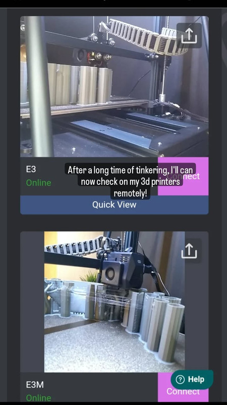 First webcam viewing printer