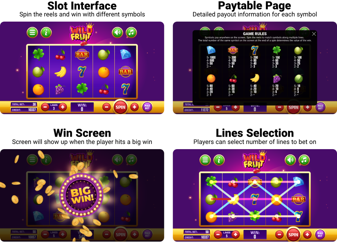 Wild Fruit - Slot Machine Game Android Studio Project com Admob Ads + Ready to Publish - 2
