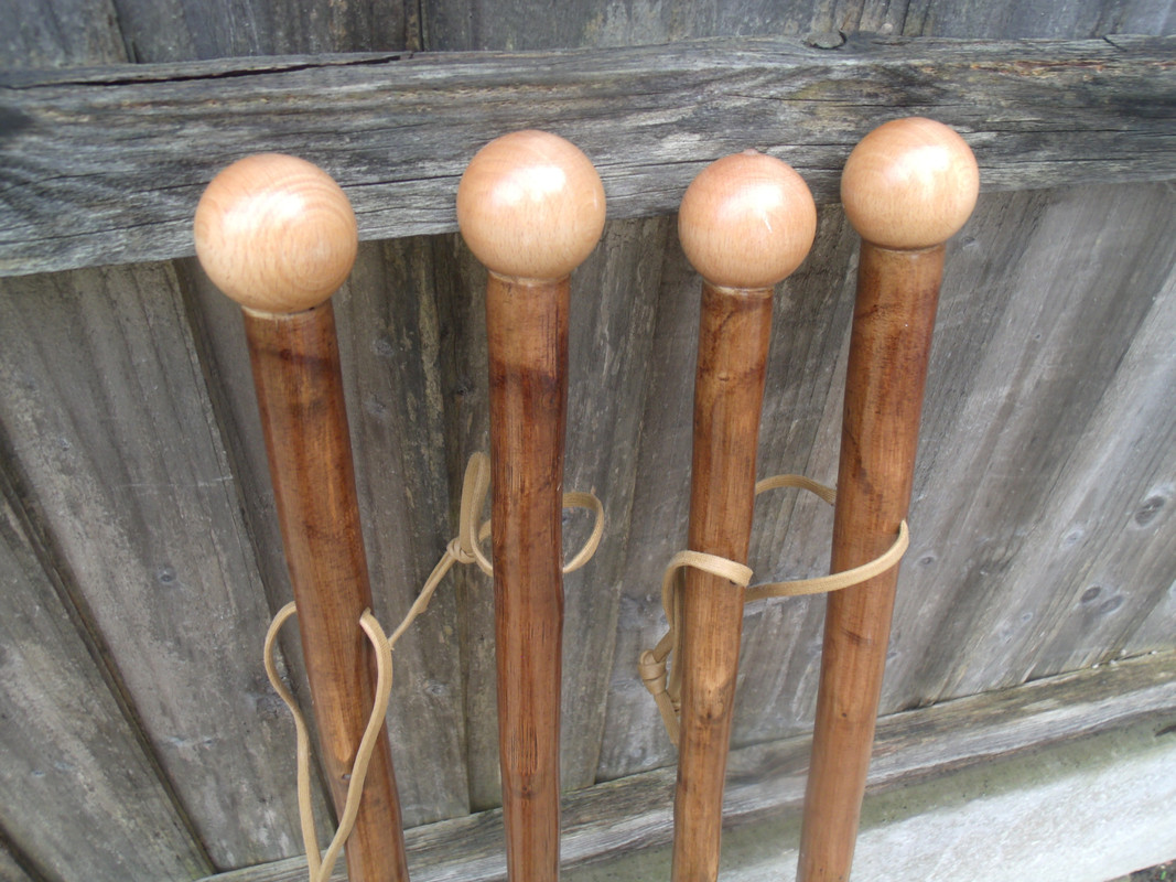 4 Chestnut Walking Stick Round Top Ball Handle Solid Wood Cord Support Cane 37 Ebay 4933