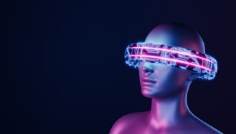 Pink Neon 3D Visor