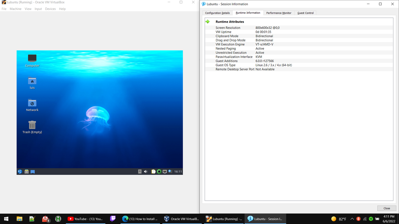 Lubuntu - Session Information_6-6-22 4⦂11⦂19 PM