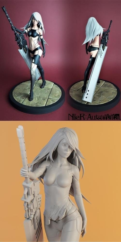 A2 Nier Automata figurine – 3D Print