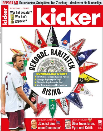 Cover: Kicker Sportmagazin No 66 vom 14  August 2023