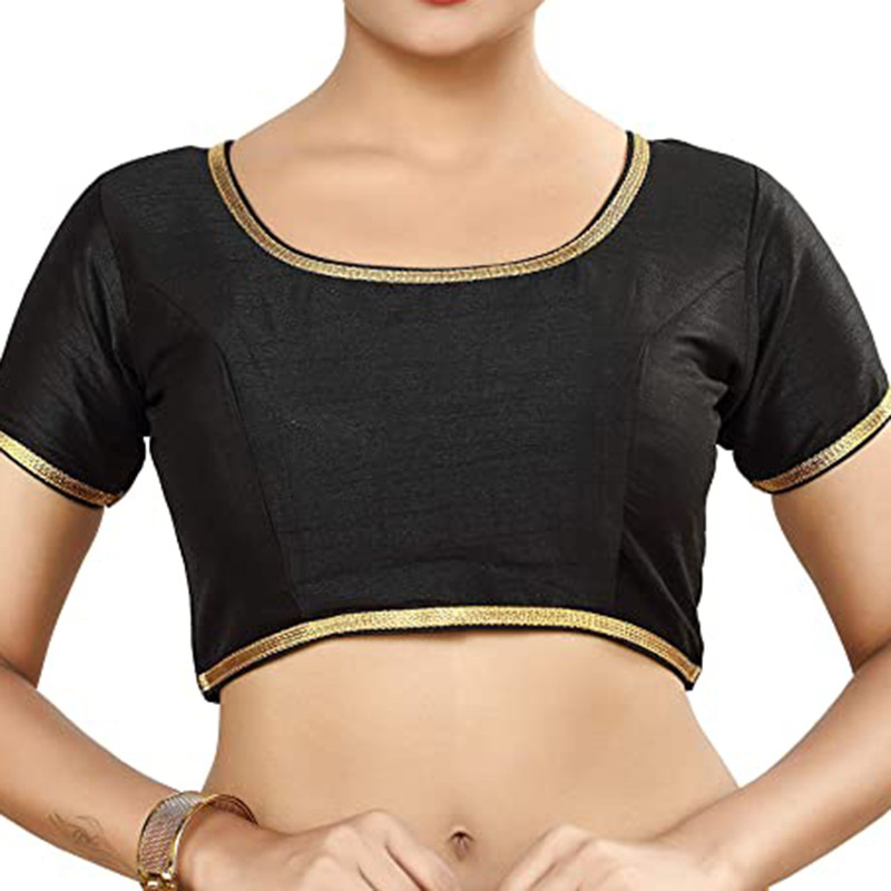 Women’s Dupion Silk Blouse Handmade Non Padded Stiched Ethnic Top Lehenga Choli
