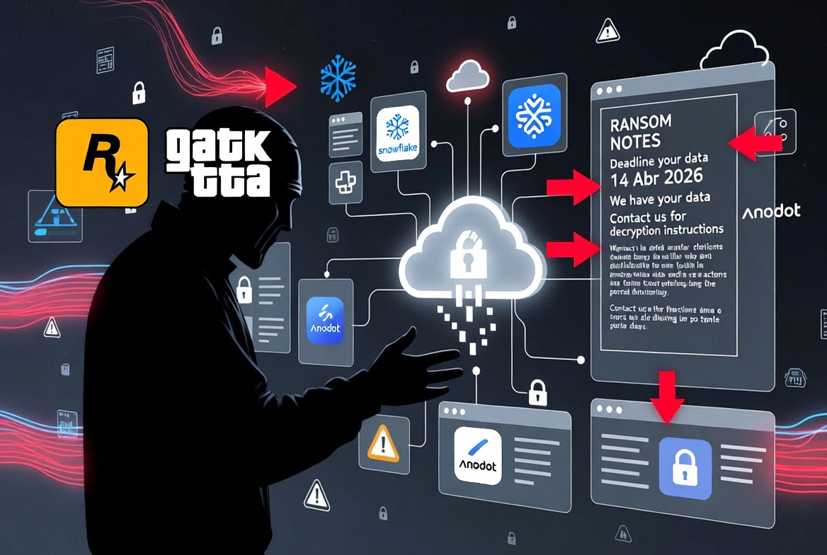 ShinyHunters ataca Rockstar: mais um breach via terceiro expõe os riscos das integrações em nuvem