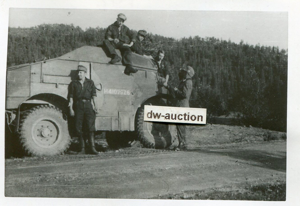 Norwegen , Gebirgsjäger mit englischem Beute Pan