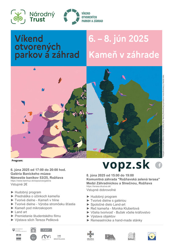 Víkend otvorených parkov a záhrad 2025